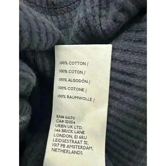 FREE PEOPLE | Santa Clara Long Sleeve Thermal Knit Top in Black NWT Size Medium - Picture 13 of 13